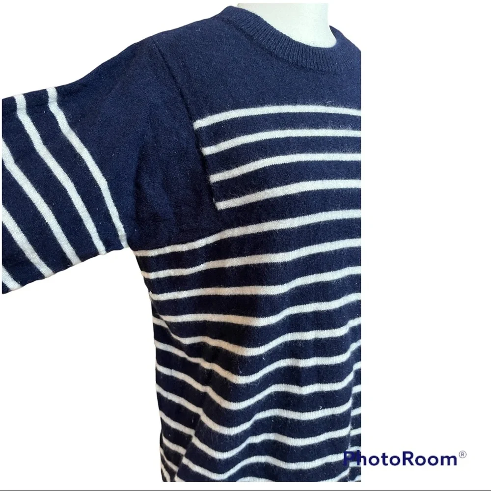 J.Crew Italian Cashmere Striped Sweater Size Small